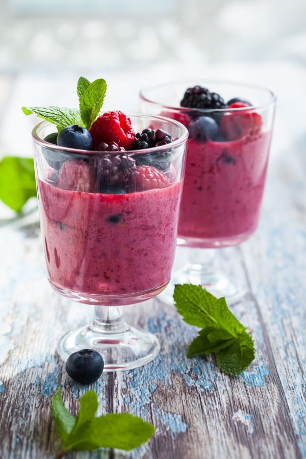 mixed berry mousse