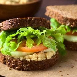 vegan chickpea sandwich
