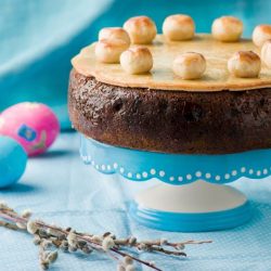 SIMNEL CAKE on stand
