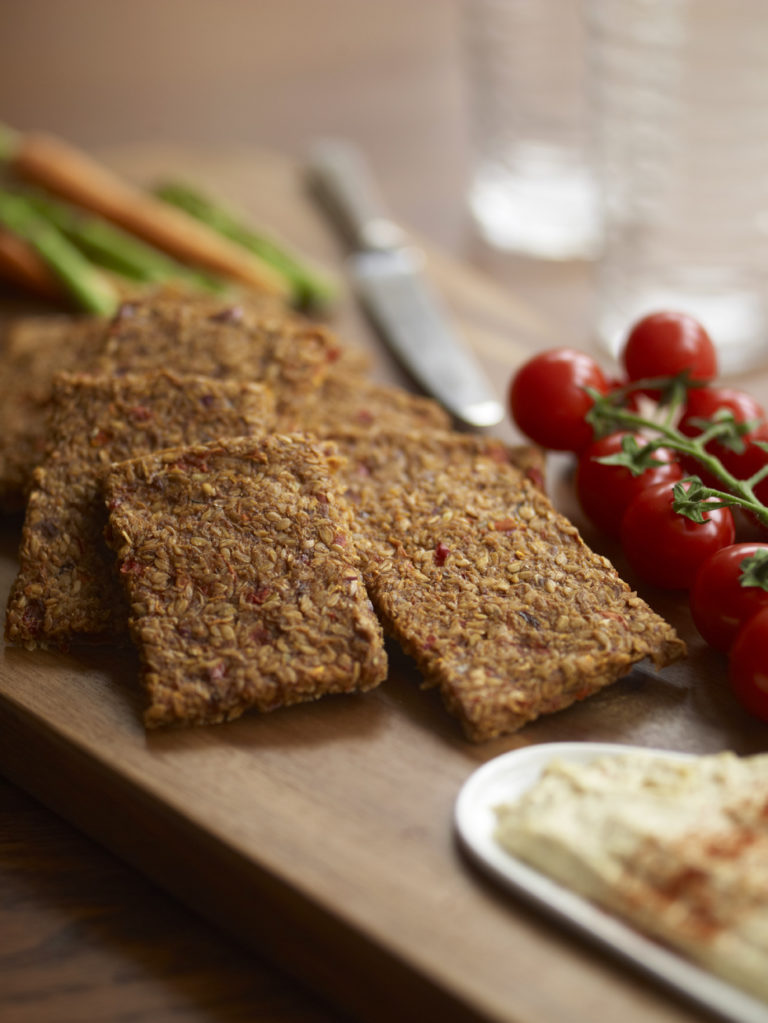 tomato & flaxseed crackers1 low