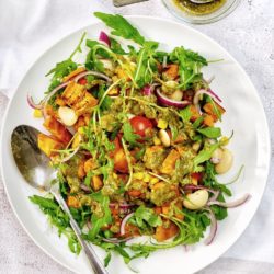 sweet potato salad with pesto (1)