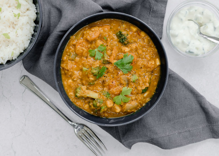 lentil curry with rice