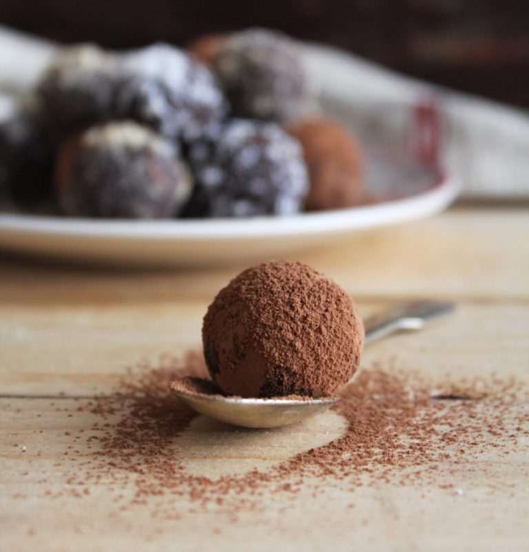 Chocolate truffle on spoon (1)